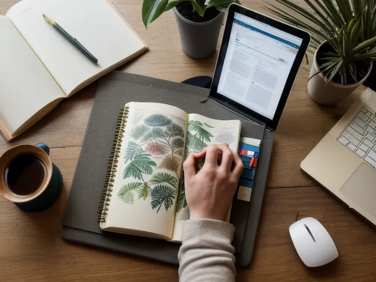 Libreta de campo con coordenadas geográficas y nombres de aves junto a una taza de café