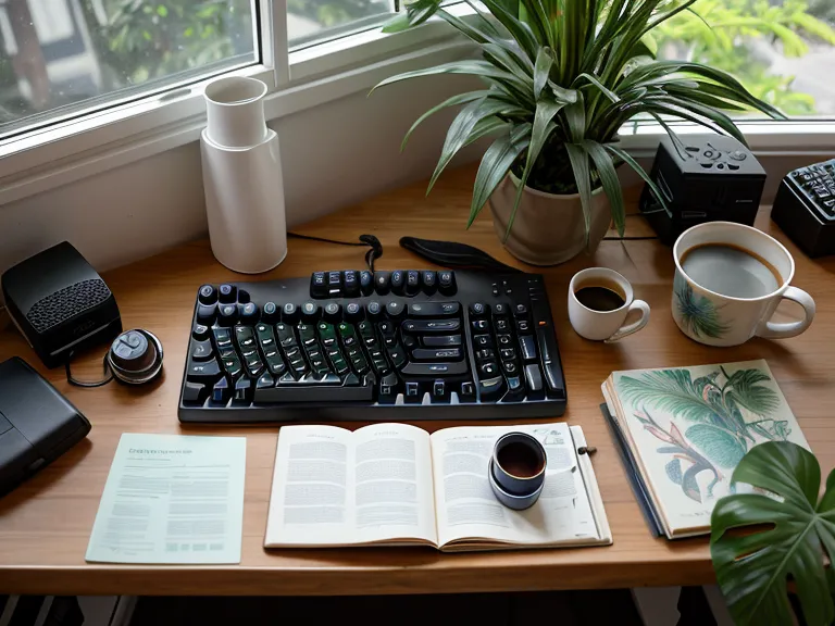 Interruptores mecánicos lineales de un teclado ergonómico para programar en R Studio